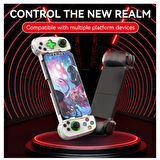 Ozmik D7 teleskopik Cep Telefonu Gamepad Bluetooth Uyumlu 5.0 Android İos Ps4 İçin Kablosuz konsol
