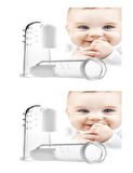 2'li Mini Bebek Çocuk Parmak Diş Fırçası + Saklama Kabı 2 Adet Renk Karışık