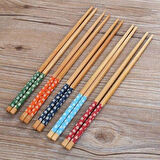 5 Li Set Ahşap Çin Çubuğu Chopstick Yıkanabilir ve Kullanılabilir 5 Çift
