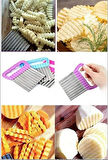 Cips Patates Doğrayıcı Şekilli Sebze ve Meyve Dilimleyici 2 Adet