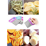 Cips Patates Doğrayıcı Şekilli Sebze ve Meyve Dilimleyici 2 Adet