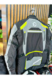 AT2202 - 4 MEVSİM MOTOSİKLET MONTU ( SİYAH -NEON-GRİ )