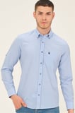 Dewberry Erkek Gömlek Mavi G771 | Günlük ve Ofis Giyimi, Jean, Chino ve Kumaş Pantolon Kombinleri, Ceket ve Blazer Altına Smart Casual Stil, İşten Hafta Sonuna Şehir Gardırobu, Arkadaş Buluşmaları ve Akşam Yemeği, Loafer veya Sneaker ile Kombinleme