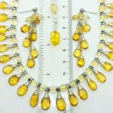 2464 Sitrin el yapımı kolye