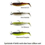 Savage Gear Cannibal Shad 6.8cm 3gr+5gr #1/0 Clear Water 4+4 Adet Silikon Seti