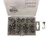 Captain 6435 Compact Eco Kutulu Jig Head Seti 3gr 40 adet