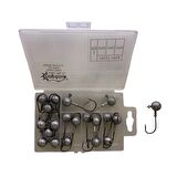 Captain 6435 Compact Eco Kutulu Jig Head Seti 14gr 20 Adet