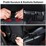 Polham 8 Bölmeli Araç Koltuk Arkası Organizer Araba Koltuk Arkası Eşya Düzenleyici Organizer