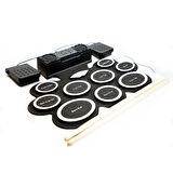 Bor Silikon Dijital Davul Set | USB Roll-Up