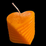 dekoratif kalp figürü kokul mum