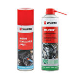 Würth 2'li Bakım Seti (Motor Temizleme Spreyi-Hhs 2000 Yağlama Spreyi)