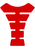 Motografix Red Metallic Tankpad