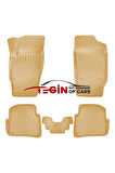 Seat İbiza HB 2012  Bagaj Havuzu + Bej 3D Havuzlu Paspas