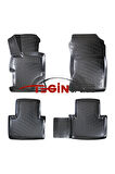 Honda Civic sedan Bagaj Havuzu 2013 + Siyah 3D Havuzlu Paspas