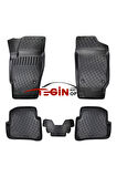 Seat İbiza SW 2014 Bagaj Havuzu + Siyah 3D Havuzlu Paspas