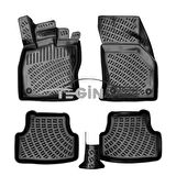 Seat Leon STW 2023 Bagaj Havuzu + Siyah 3D Havuzlu Paspas
