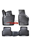 Audi Q3 2013 3D Havuzlu Paspas Siyah
