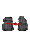 Citroen Berlingo Panelvan 2 Parça 2009-2018 3D Havuzlu Paspas Siyah