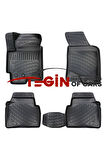 Hyundai Elantra 2004 Uyumlu 3D Havuzlu Paspas Siyah