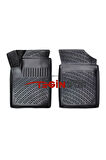 Peugeot Partner 1 PANELVAN (2 Parça) 3D Havuzlu Paspas 2007 Siyah