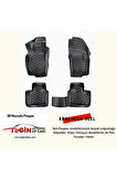 Renault Kangoo PANELVAN (2 Parça) 3D Havuzlu Paspas 2010 Siyah