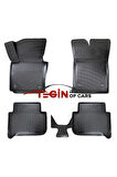 Volkswagen Touran 3D Havuzlu Paspas 2008 Siyah