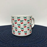 KİRAZ DESENLİ BASKI KUPA 01