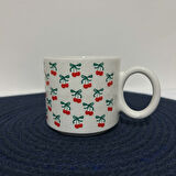 KİRAZ DESENLİ BASKI KUPA 01