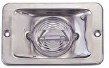 Pupa feneri, gömme, paslanmaz çelik. 12V/10W. 130x85x38mm.