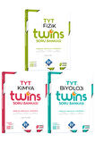 TYT Twins Fizik Kimya Biyoloji FKB Soru Bankası Seti KR Akademi Yayınları