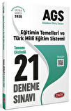 Data 2025 MEB-AGS Eğitimin Temelleri ve Türk Milli Eğitim Sistemi 21 Deneme Çözümlü Ultra Serisi Data Yayınları