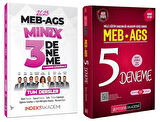 Pegem + İndeks 2025 MEB-AGS 5+3 Deneme 2 li Set Pegem + İndeks Akademi Yayınları