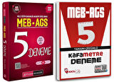 Pegem + Hoca Kafası 2025 MEB-AGS 5+5 Deneme 2 li Set Pegem Akademi + Hoca Kafası Yayınları