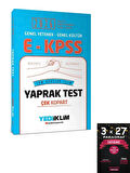 Yediiklim 2026 EKPSS Yaprak Test Çek Kopart
