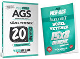 Yediiklim + Yönerge 2025 MEB-AGS Sözel Yetenek 20+8 Deneme 2 li Set Yediiklim + Yönerge Yayınları