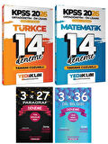 Yediiklim + Anla Kazan 2026 KPSS Lise Ortaöğretim Ön Lisans Türkçe+Matematik 14+14 Deneme 4 lü Set