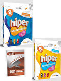 Hiper 2026 8. Sınıf Hiper Matematik+Fen Bilimleri Konu Anlatımlı & Etkinlikli Soru Bankası Seti+Anla Kazan Paragraf