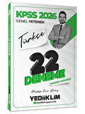 Yediiklim 2026 KPSS Türkçe 22 Deneme Çözümlü 