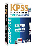 Yargı 2026 KPSS Genel Yetenek Türkçe-Matematik Çıkmış Sorular 2016-2025 Çözümlü