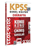 Yargı 2026 KPSS Coğrafya Çıkmış Sorular 2016-2025 Konu Konu Çözümlü 