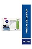 Nivea 3'ü 1 Arada Canlandırıcı Makyaj Temizleme Mendili Normal Ve Karma Cilt 25 Adet