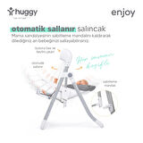 Huggy Enjoy Otomatik Sallanabilir Kumandalı Katlanabilir Elektrikli Mama Sandalyesi-Salıncak
