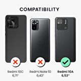 Xiaomi Redmi 10A Kılıf Şeffaf 360 Ön Arka Korumalı Silikon