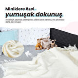 Huggy 4 Katlı %100 Pamuk 100x130 Müslin Bez, Müslin Örtü, Müslin Yenidoğan Bebek Battaniyesi