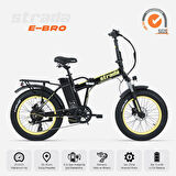 Strada Cycles E-Bro Hidrolik Disk Fat Bike Katlanabilir 20 Jant Elektrikli Bisiklet