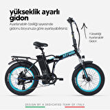 Strada Cycles E-Bro Hidrolik Disk Fat Bike Katlanabilir 20 Jant Elektrikli Bisiklet