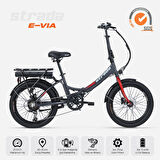 Strada Cycles E-Via 20 Jant Hidrolik Disk Katlanabilir Elektrikli Bisiklet