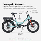 Strada Cycles E-Via 20 Jant Hidrolik Disk Katlanabilir Elektrikli Bisiklet