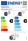 KUMHO 205/55R16 91H ES31 2024 52. HAFTA ÜRETİM YAZLIK LASTİK