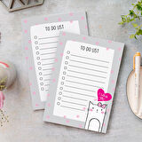 'To Do List - I Love You Cat Not Defteri